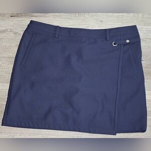 Navy Blue Skort with Belt Detail